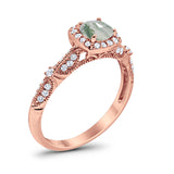 Vintage Round Natural Stone Beaded Ring