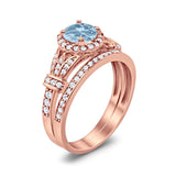 Art Deco Two Piece Bridal Ring