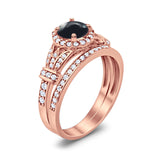 Art Deco Two Piece Bridal Ring