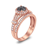 Art Deco Two Piece Bridal Ring