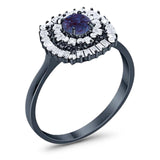 Round Natural Stone Cocktail Ring