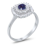 Round Natural Stone Cocktail Ring