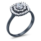 Round Natural Stone Cocktail Ring