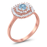 Round Natural Stone Cocktail Ring