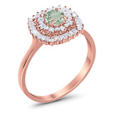 Round Natural Stone Cocktail Ring