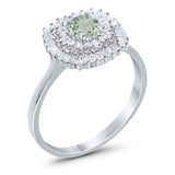 Round Natural Stone Cocktail Ring