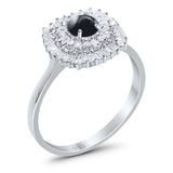 Round Natural Stone Cocktail Ring