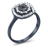 Round Natural Stone Cocktail Ring