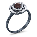 Round Natural Stone Cocktail Ring