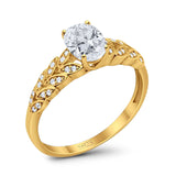 Oval Natural Stone Vintage Marquise Style Ring