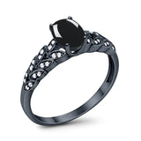 Oval Natural Stone Vintage Marquise Style Ring