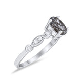 Art Deco Oval Marquise Style Ring