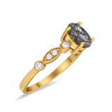 Art Deco Oval Marquise Style Ring