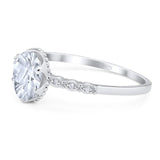 Art Deco Oval Natural Stone Beaded Ring