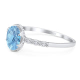 Art Deco Oval Natural Stone Beaded Ring