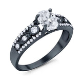 Vintage Style Oval Natural Stone Ring