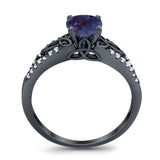 Vintage Style Round Natural Stone Ring