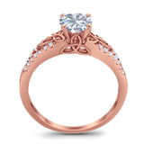 Vintage Style Round Natural Stone Ring