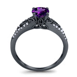 Vintage Style Round Natural Stone Ring