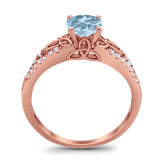 Vintage Style Round Natural Stone Ring