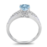 Vintage Style Round Natural Stone Ring