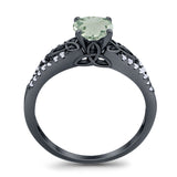 Vintage Style Round Natural Stone Ring