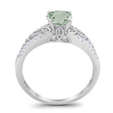 Vintage Style Round Natural Stone Ring