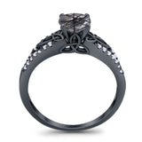 Vintage Style Round Natural Stone Ring