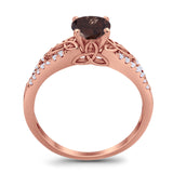 Vintage Style Round Natural Stone Ring