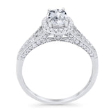 Vintage Style Oval Natural Stone Art Deco Ring