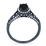 Vintage Style Oval Natural Stone Art Deco Ring