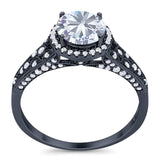 Vintage Style Round Natural Stone Ring