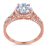 Vintage Style Round Natural Stone Ring