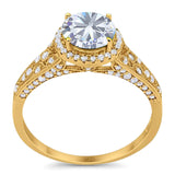 Vintage Style Round Natural Stone Ring