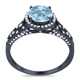 Vintage Style Round Natural Stone Ring