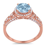 Vintage Style Round Natural Stone Ring