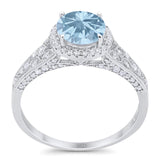 Vintage Style Round Natural Stone Ring