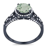 Vintage Style Round Natural Stone Ring