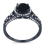 Vintage Style Round Natural Stone Ring