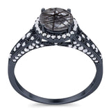 Vintage Style Round Natural Stone Ring