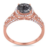 Vintage Style Round Natural Stone Ring