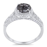 Vintage Style Round Natural Stone Ring