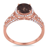 Vintage Style Round Natural Stone Ring