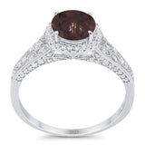 Vintage Style Round Natural Stone Ring