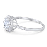 Round Natural Stone Hexagonal Ring