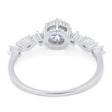 Vintage Style Round Natural Stone Beaded Ring