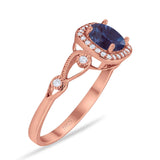 Art Deco Round Natural Stone Ring