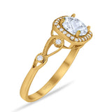 Art Deco Round Natural Stone Ring