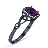 Art Deco Round Natural Stone Ring