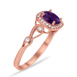 Art Deco Round Natural Stone Ring